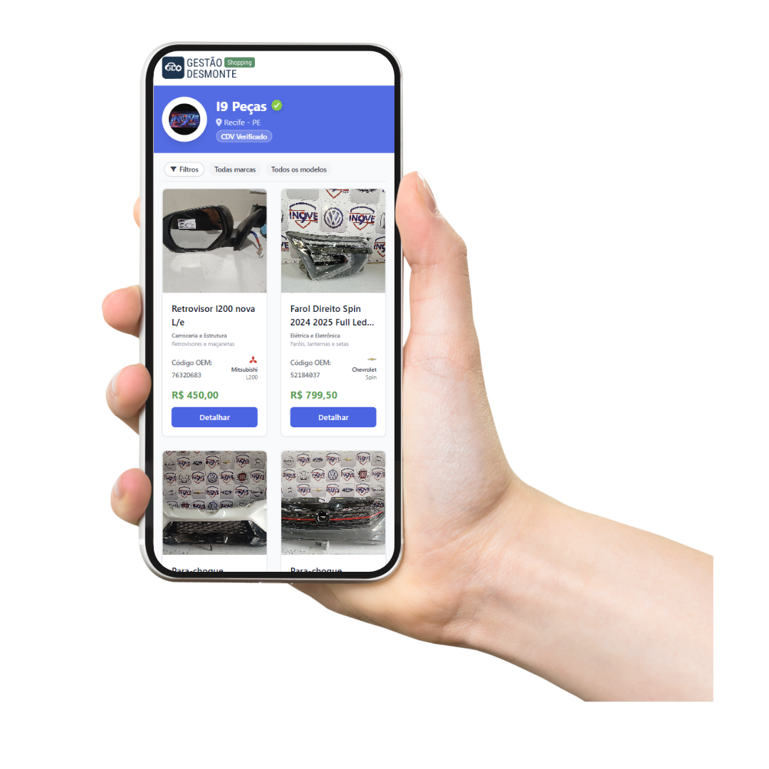 Aplicativo Gestão Desmonte